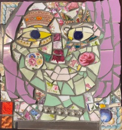 "Girl with Purple Hair"